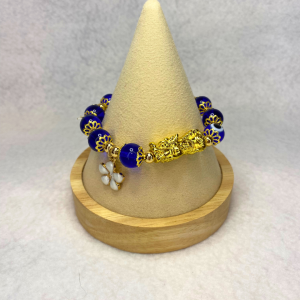 Blue Agate Pixiu Evil Eye Charm Bracelet