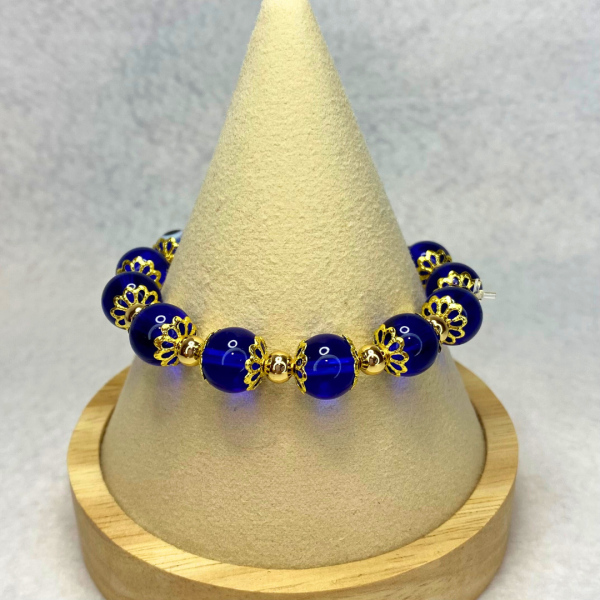 Blue Agate Pixiu Evil Eye Charm Bracelet - Image 4